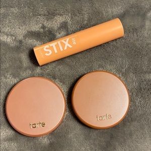 Two tarte blushes and colourpop highlight